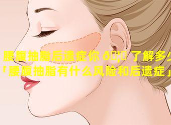 腰腹抽脂后遗症你 🦊 了解多少「腰腹抽脂有什么风险和后遗症」